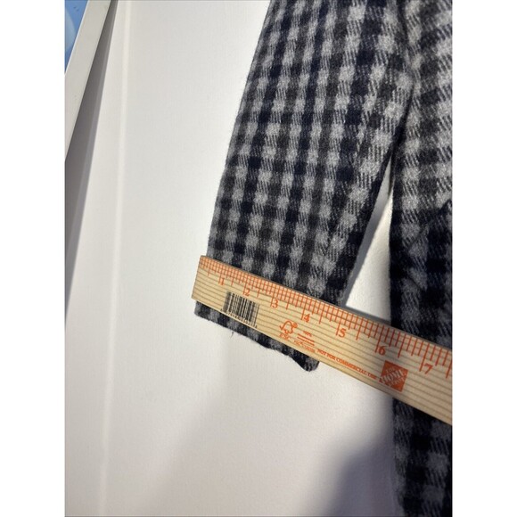 Everlane The Italian ReWool Cocoon Coat Navy/Gray Check Women's Size XXS New - Picture 9 of 16